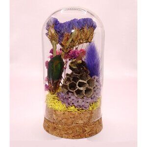 June Bug Carpenter Bee & Wasp Nest Oddity Jar taxidermy curiosity goth witchy